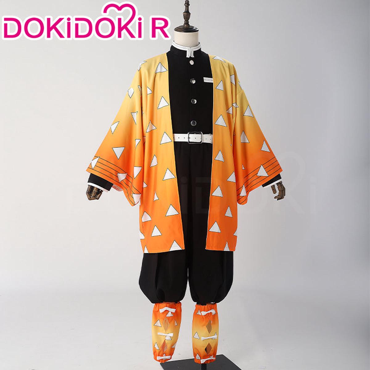 Size XS-2XLDokiDoki-R Anime Cosplay Costume Men Yellow Kimono
