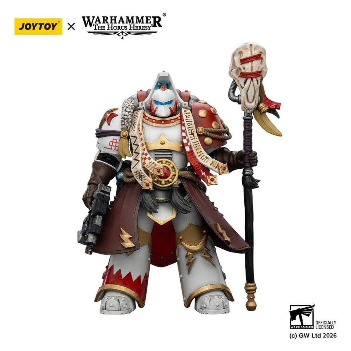 Warhammer 40000 Action Figure White Scars Stormseer Consulwith Force Staff and Bolt Pistol 12cm
