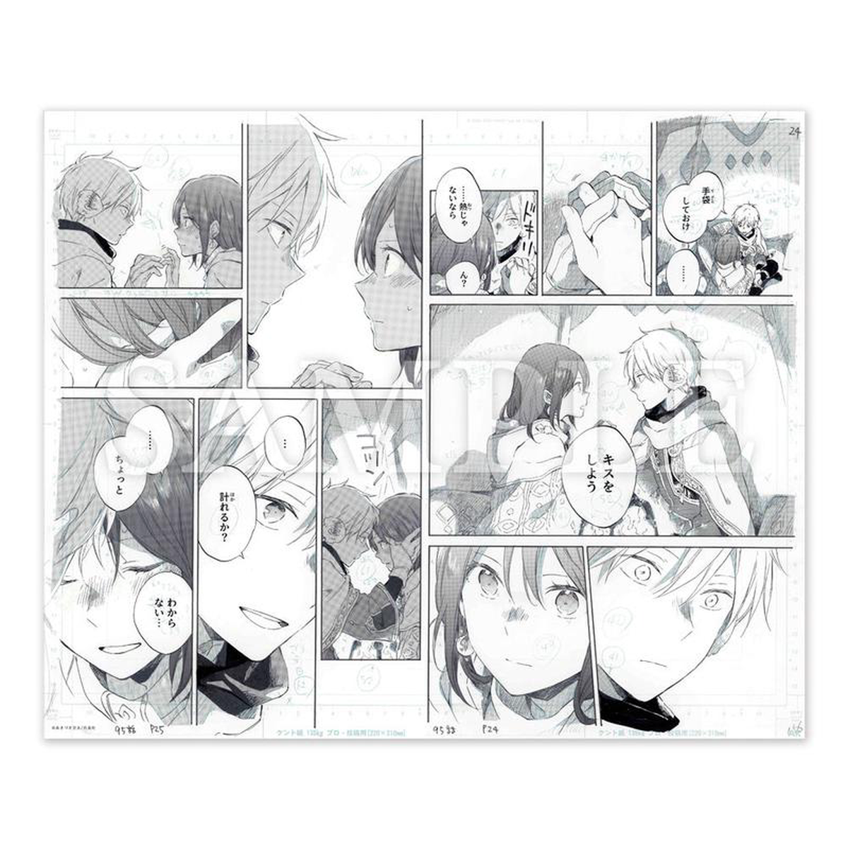 Genga Manuscript Akagami No Shira Yuki Hime 20th Anniversary Au Choix K