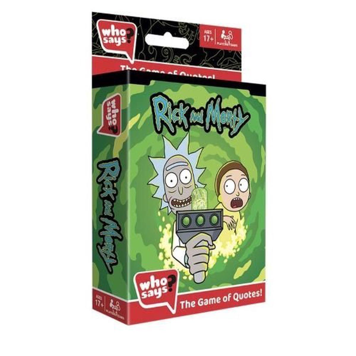 Who Says Card Game Rick and Morty Edition