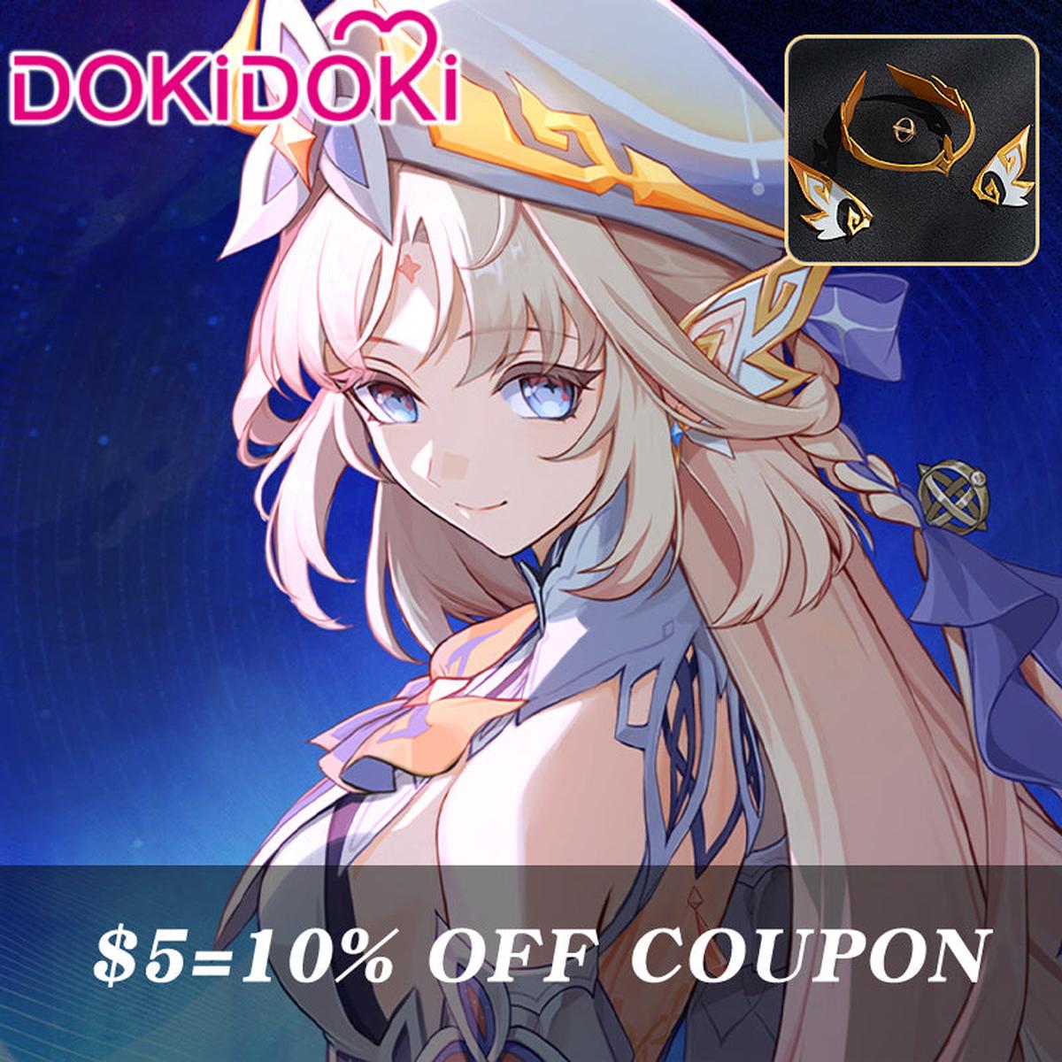Confirmed5 Deposit 10 OFF Coupon DokiDoki Game Genshin Impact Cosplay Nicole Reeyn Costume Song of the Welkin Moon N Nod Krai