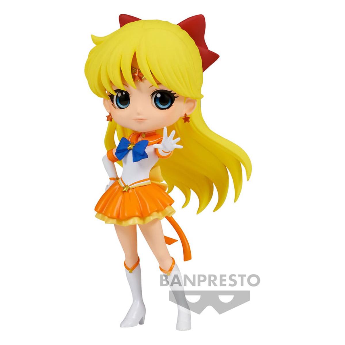 Pretty Guardian Sailor Moon Cosmos The Movie Q Posket PVC Statue Eternal Sailor Venus (Ver A) 14cm