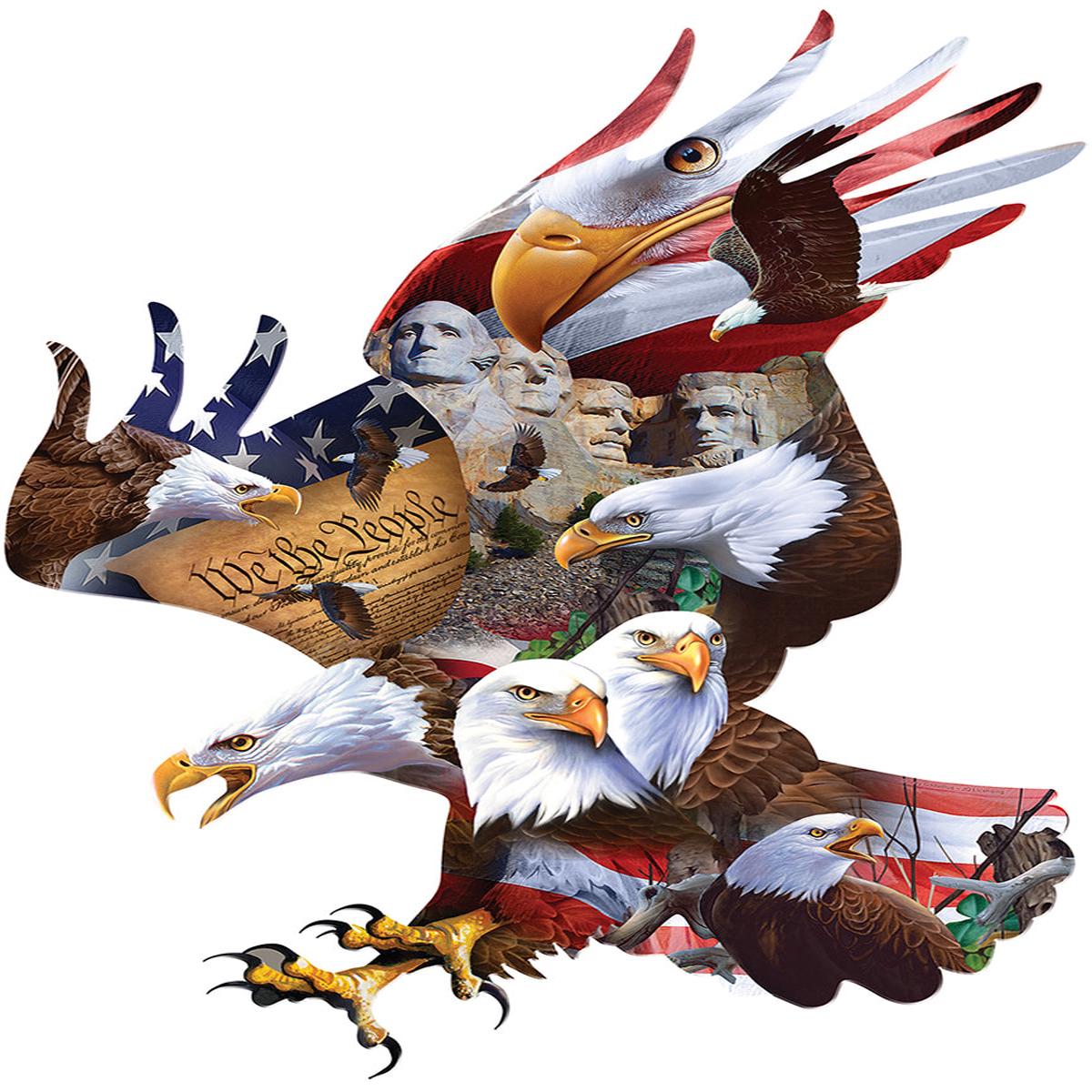 Master Pieces Majestic Flight 1000 Piece Shaped Puzzle